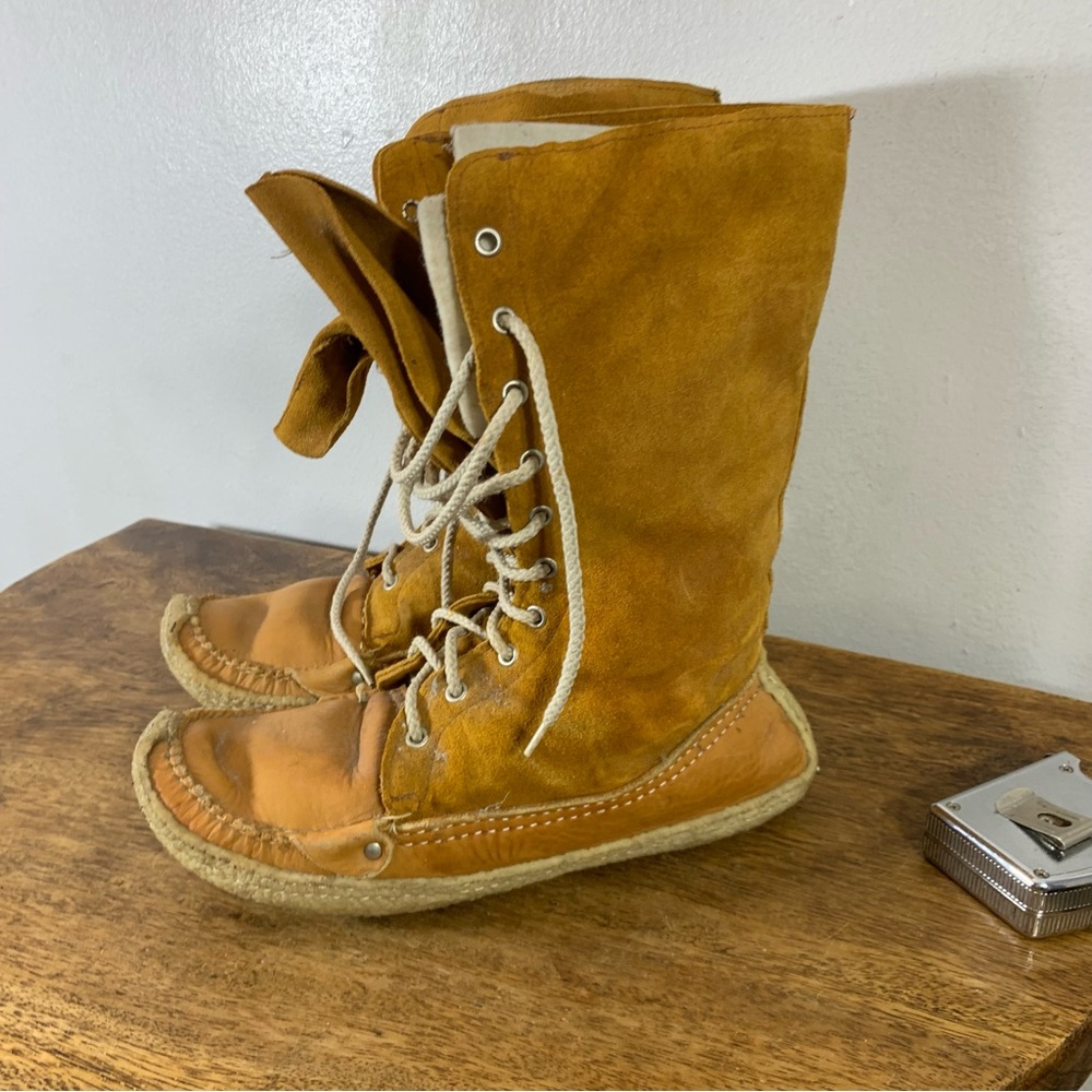 Cherokee Men's Tan Suede Lace-Up Rain & Snow Boots